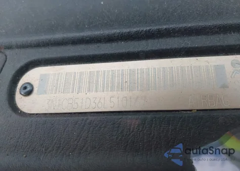 2006 Nissan Sentra 1.8S z USA, uszkodzony, nr VIN 3N1CB51D36L510167